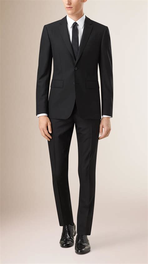 burberry slim fit wool suit|Wool Tuxedo Jacket in Black .